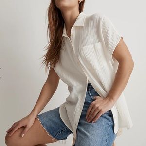 Madewell soft cotton button down XS